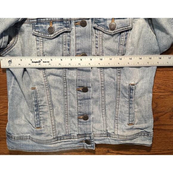 Old Navy Womens Jean Jacket Light Blue X-Small - Picture 4 of 6
